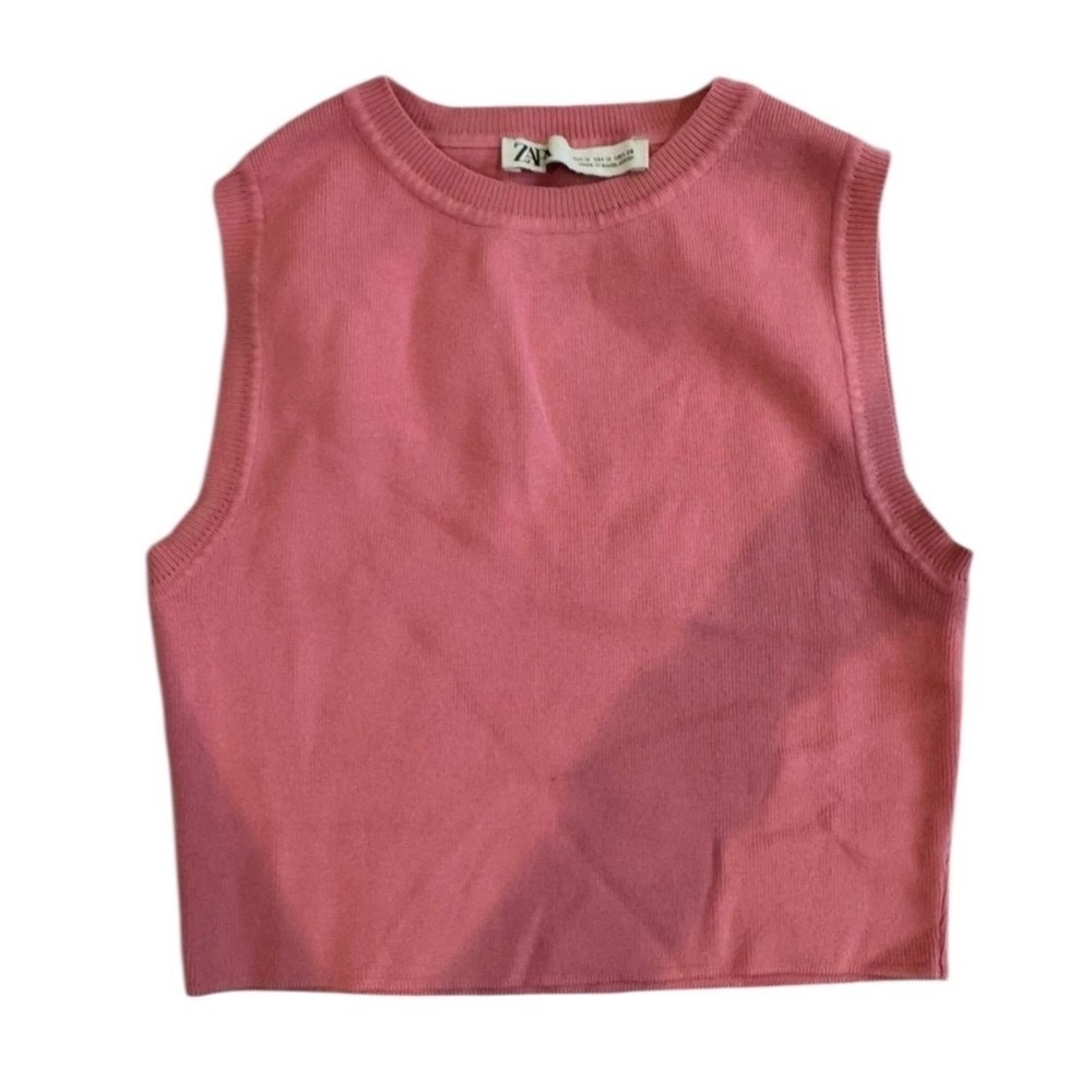 Zara Rose Pink Sleeveless Top